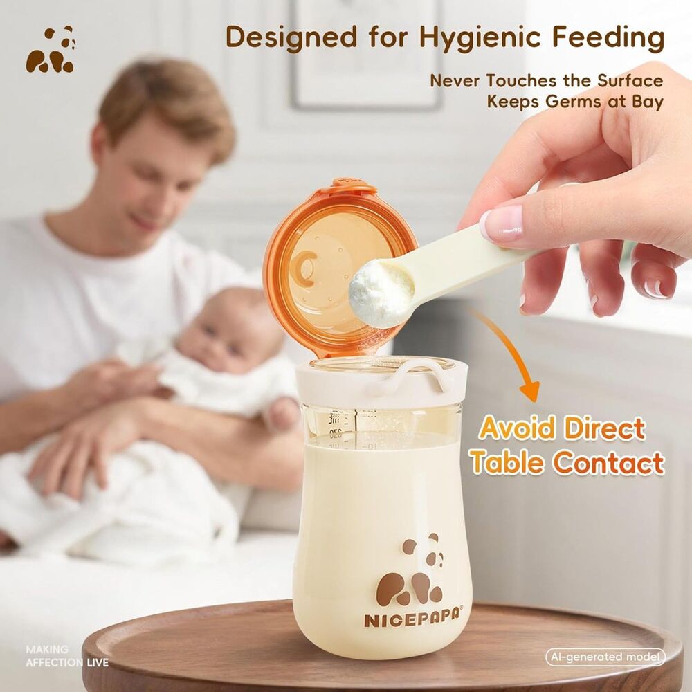 10oz Baby Bottle w Flip-Top + S/M/L Nipples BPA-Free Anti-Colic Newborns Infants